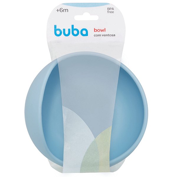 Bowl em Silicone com Ventosa Azul - Buba