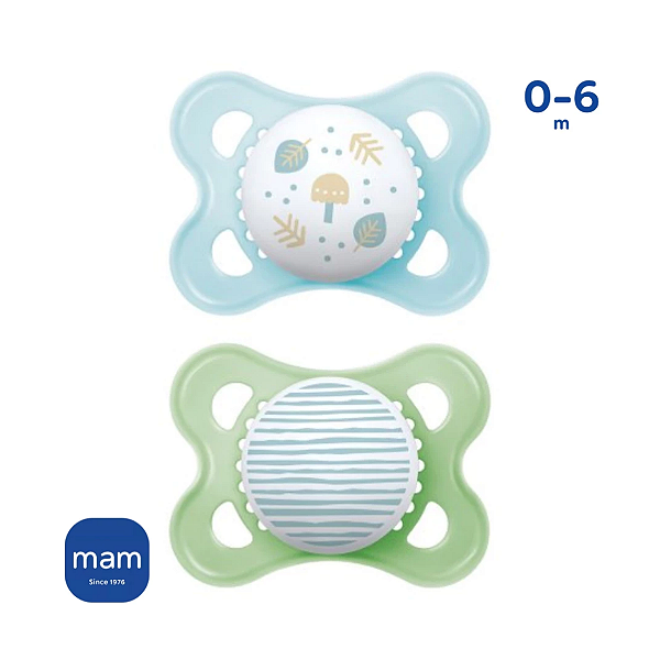 Chupeta Mam Original 0-6 Meses Dupla Menino - Mam