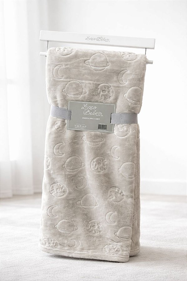 Manta Carved Space Espaço Cinza - Laço Bebê