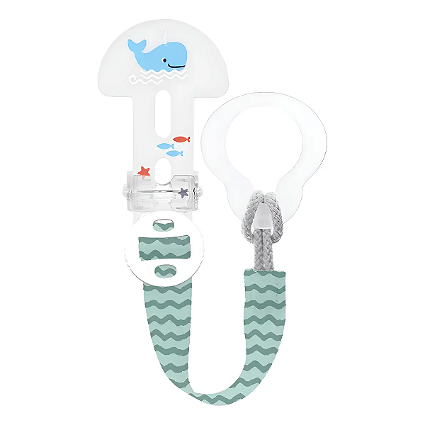 Prendedor de Chupetas Mam Clip It! Menino Azul 0+m