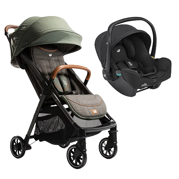 Kit Carrinho Parcel Pine com Bebê conforto i-Snug Raven - Joie