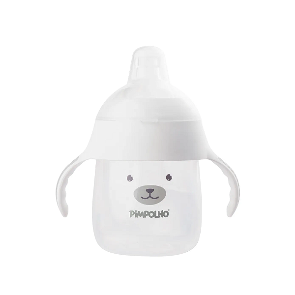 Copo de treinamento Urso Branco 240ML Pimpolho