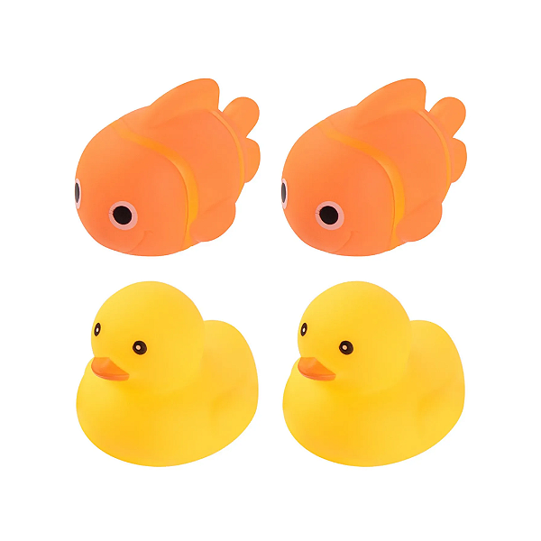 BICHINHOS PARA BANHO COLORIDO PEIXINHO E PATINHO - PIMPOLHO