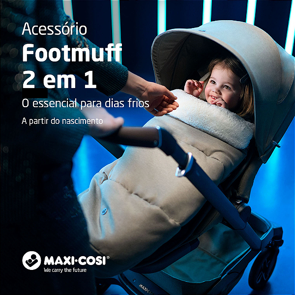 Footmuff 2 em 1 Twillic Truffle - Maxi Cosi
