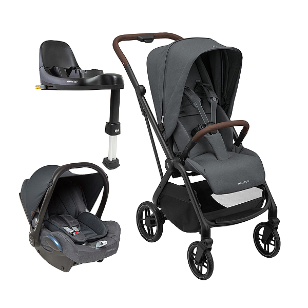 Travel System Leona² Trio Cabriofix Twillic Graphite - Maxi Cosi