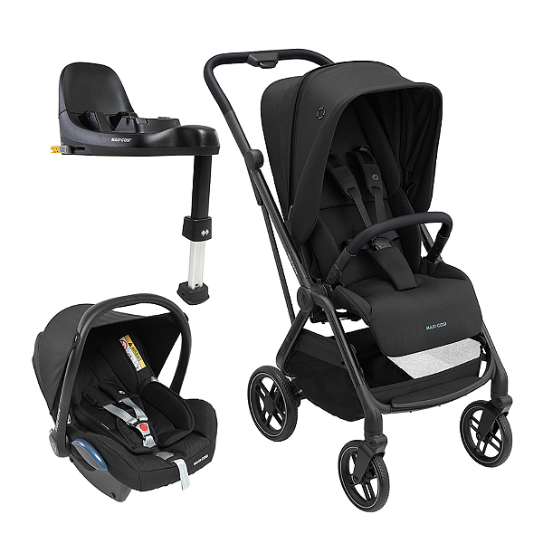 Travel System Leona² Trio Cabriofix Essential black - Maxi Cosi