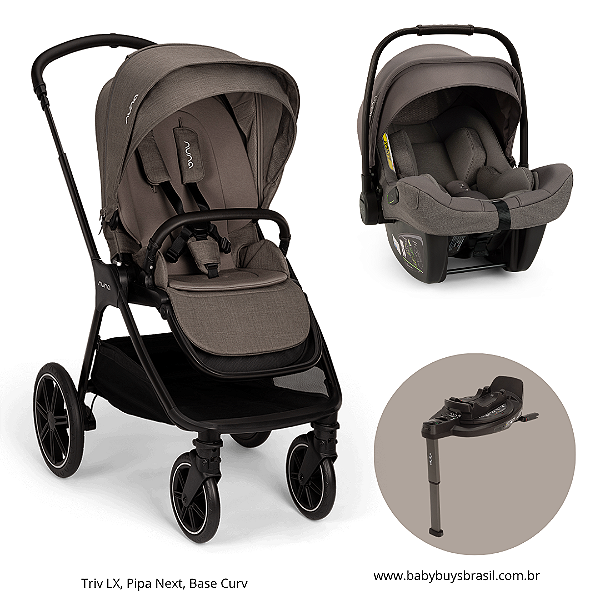 Trio Triv LX Thunder + Pipa Next + Base Curv - Nuna