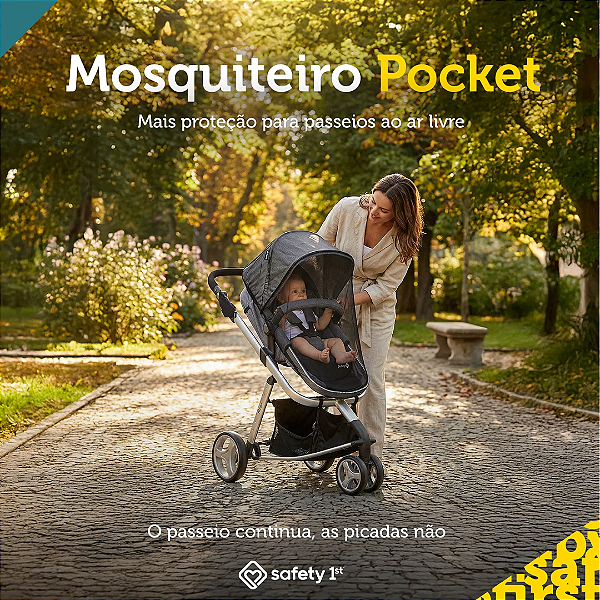 Mosquiteiro para Carrinho Pocket Preto - Safety 1st