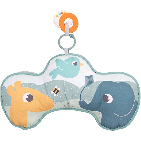 Almofada De Atividades Tummy Time Cloudy Com Mordedor Buba