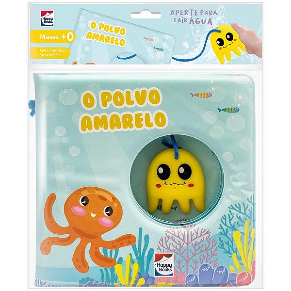 Livro de Banho Polvo Amarelo