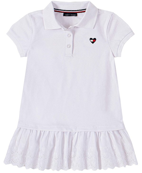 Vestido Tommy Hilfiger Gola Polo e Laise