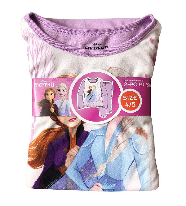 Pijama Frozen Lilás 2 Peças - Disney