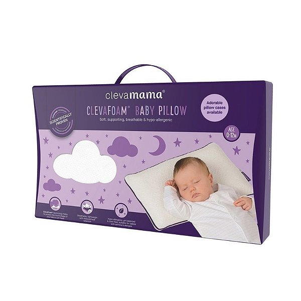 Travesseiro de Bebê ClevaFoam 0-12 meses - Clevamama