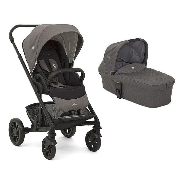 Carrinho Chrome com Moisés Foggy Grey - Joie