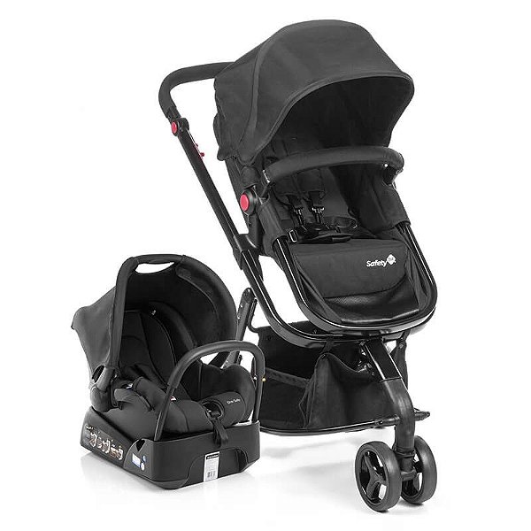 Carrinho de Bebê Travel System Mobi Full Black - Safety 1st