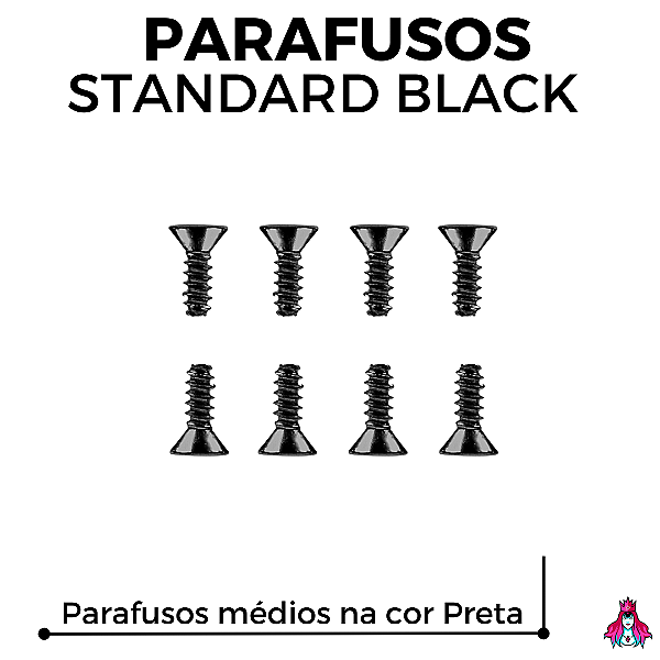Kit Parafusos Custom versão Standard cor Black