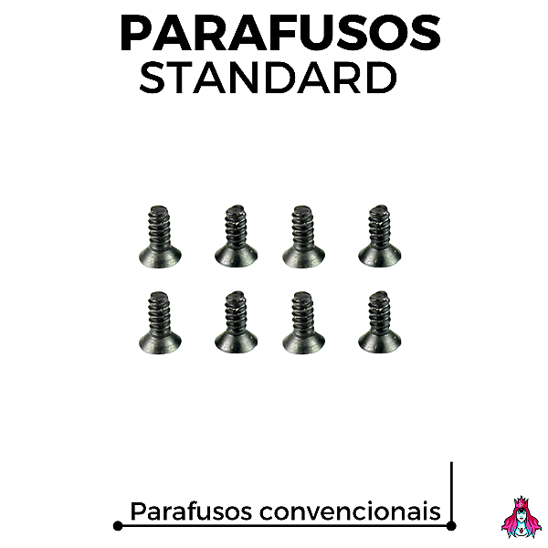 Kit Parafusos Custom versão Standard cor Black