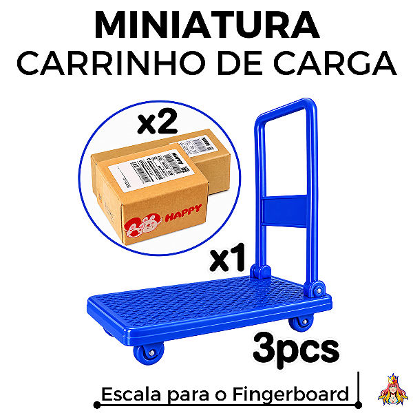 Miniatura Carrinho de Carga Azul