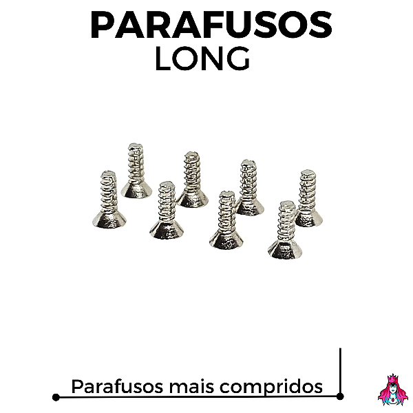 Kit Parafusos Custom versão Long cor Silver (Mais compridos)