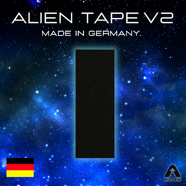 1x Tape marca *Alien Fingerboards* modelo ''Stardust V2'' 40x110mm (''Tipo FBS'')(Hand-Made in GERMANY)(Importada)(1 Unidade)