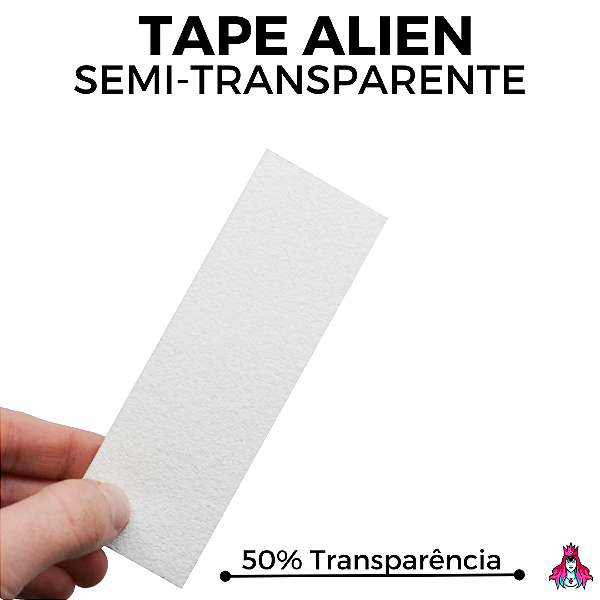 Tape marca Custom linha Alien modelo ''Worm Hole'' versão *Semi-Transparente* 50% Transparência (Tape Invisível)