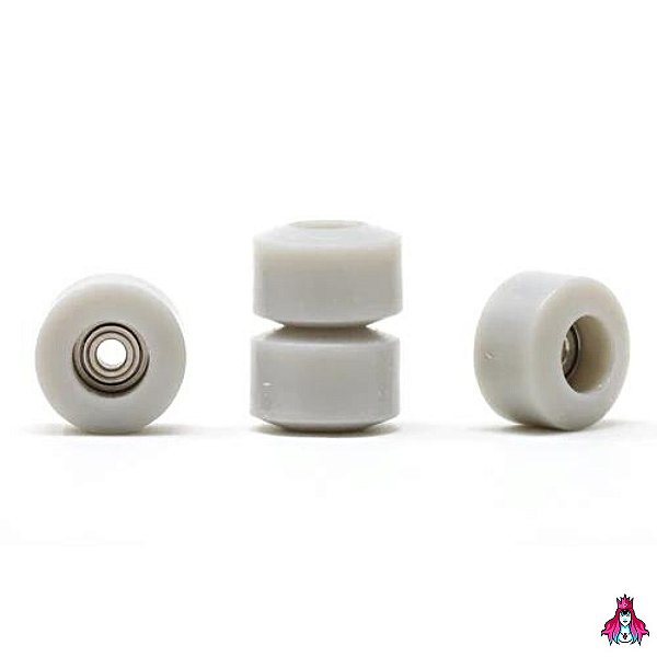 Rodas marca ''Custom'' modelo *Apex* Resin Mix Cor ''Star Dust'' (Cinza)(7.7x5.2mm)