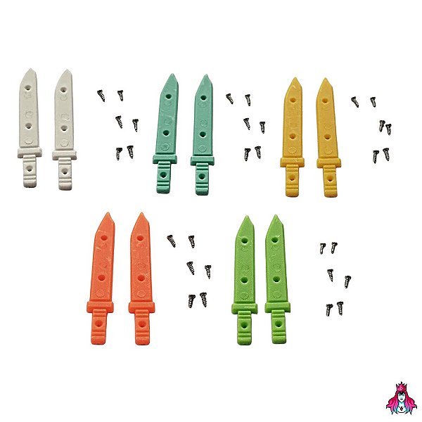 Kit de Boardrails C/ Parafusos marca *Custom* modelo  ''Sword''  **Diversas Cores**