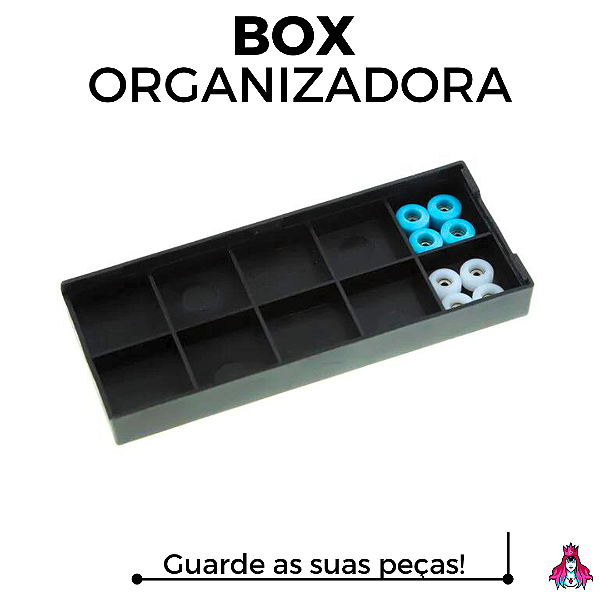 Mini Box Organizadora para Peças Fingerboard (10 Slots)