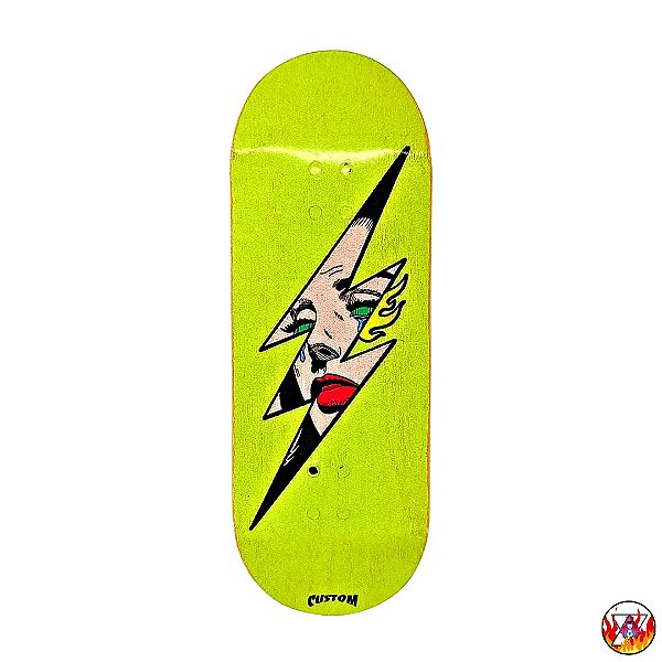 Deck Ultimate Series *Custom Collab Emerald* modelo ''Thunder Acid'' 34x96mm *Heat-Transfer* (100% Maple)