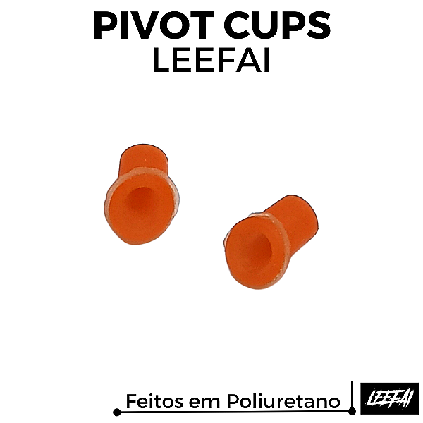 Par Pivot Cups Leefai Poliuretano cor Laranja