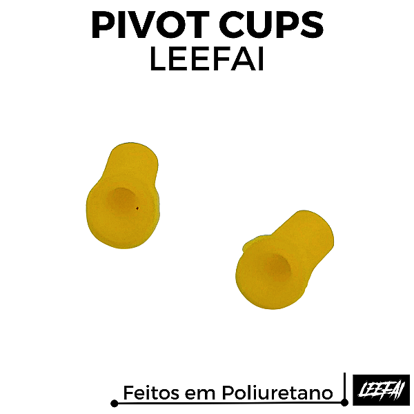 Par Pivot Cups Leefai Poliuretano cor Amarelo