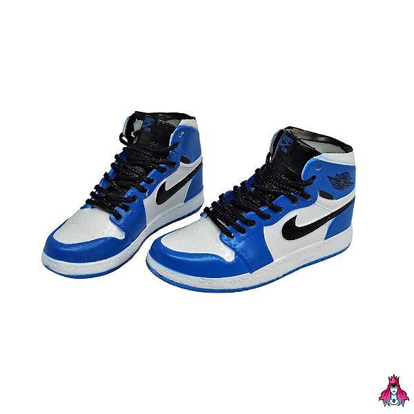 Mini Sneakers Nike Air Jordan Branco & Azul