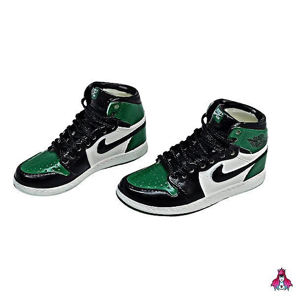 Mini Sneakers Nike Air Jordan Preto & Verde