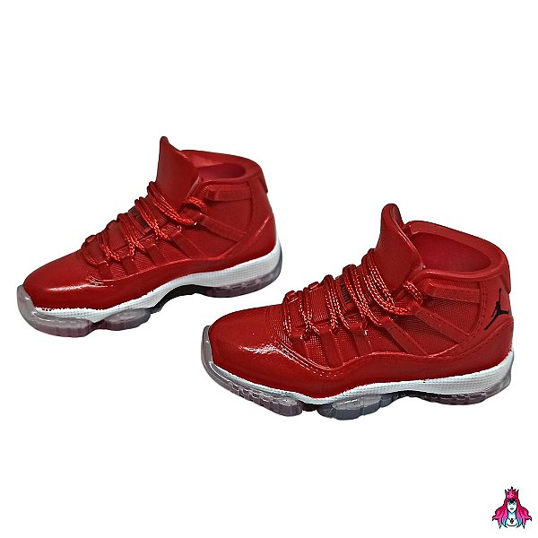 Mini Sneakers Jordan cor Vermelho & Branco