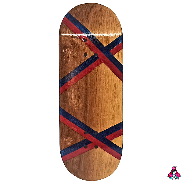 Deck marca Custom linha *Obscure* Split-Ply (33.5x96.5mm)(Popsicle Shape)(Collab D'oh) + Tape Alien V2