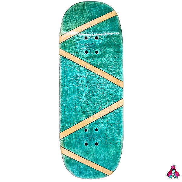 Deck marca Custom linha *Obscure* Split-Ply (34x96.5mm)(7.1g)(Street Shape)(Collab D'oh) + Tape Alien V2