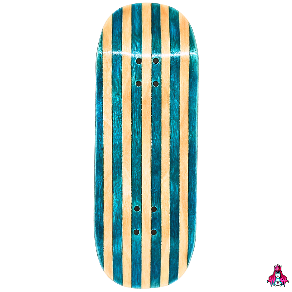 Deck marca Custom linha *Obscure* Split-Ply (34x96.5mm)(7.7g)(Street Shape)(Collab D'oh) + Tape Alien V2