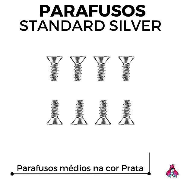 Kit de Parafusos Leefai Special Standard cor Silver *Chrome* (Médio)