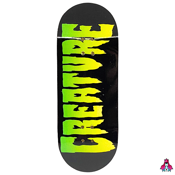 Deck marca Custom linha *Premium Series* medida 34x96mm modelo “Creature Classic“ + Tape Alien Stardust V2