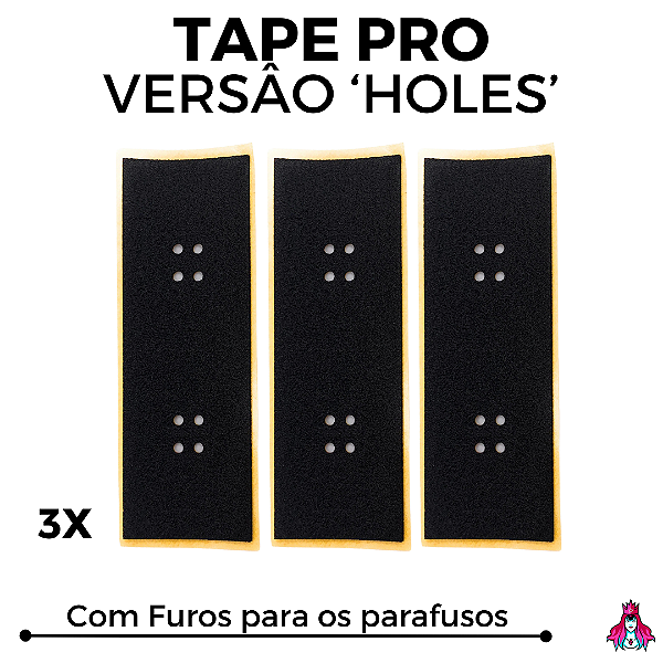 3x Pack de Tapes marca Custom modelo *PRO* versão ''Holes'' (3 Unidades)