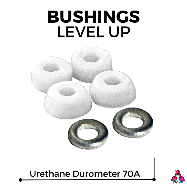 Bushings Leefai Level Up Polyurethane Durometer 70A White Edition