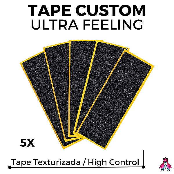 5x Tape marca Custom modelo *Ultra Feeling* versão Texturizada High Control (5 Unidades)