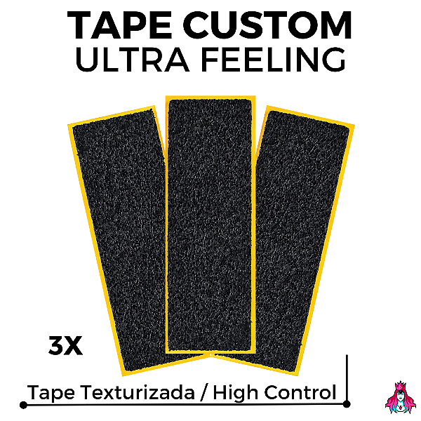 3x Tape marca Custom modelo *Ultra Feeling* versão Texturizada High Control (3 Unidades)