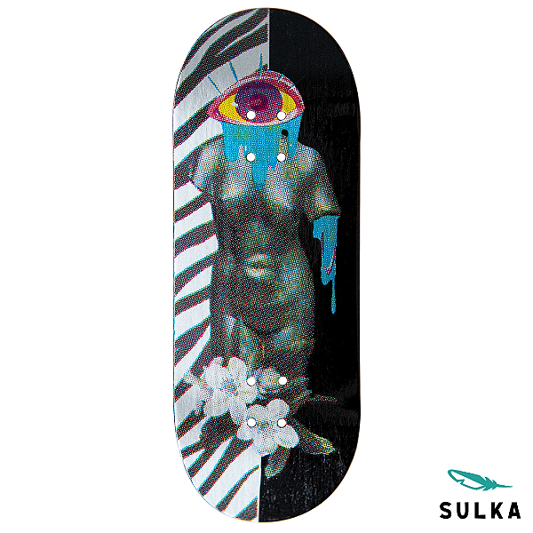 Deck marca Sulka modelo ''Zebratomic'' 34mm *New Mold* formato ''Regular'' Heat Transfer Real Wear