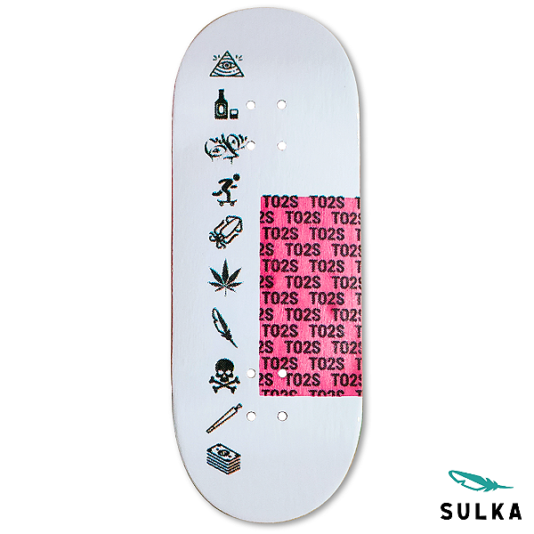 Deck marca Sulka modelo ''TO2S'' 34mm *New Mold* formato ''Regular'' Heat Transfer Real Wear