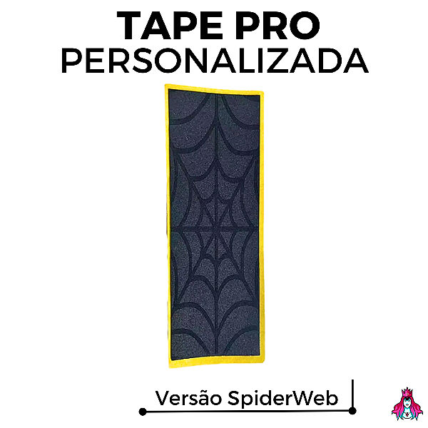 Tape marca *Custom* modelo ''PRO'' Engraved / Personalizada versão ''Spider Web''
