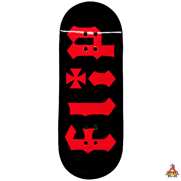 Deck Custom 29mm Premium Series modelo “Flip Black“ + Tape Alien Stardust