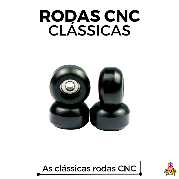 Rodas marca Custom modelo ''CNC'' na cor Preta