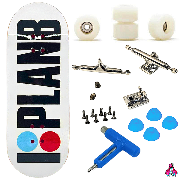 Fingerboard Premium Completo - PRO 34mm - Deck Custom + Rodas Apex + Trucks PRO 3.0 + Mini Ferramenta + Bushings + Tape