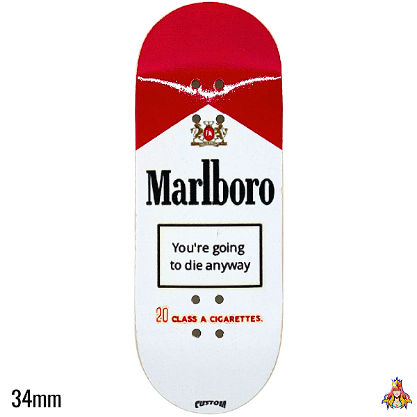 Deck Custom Premium 34mm - “Marlboro“ - com Tape Alien